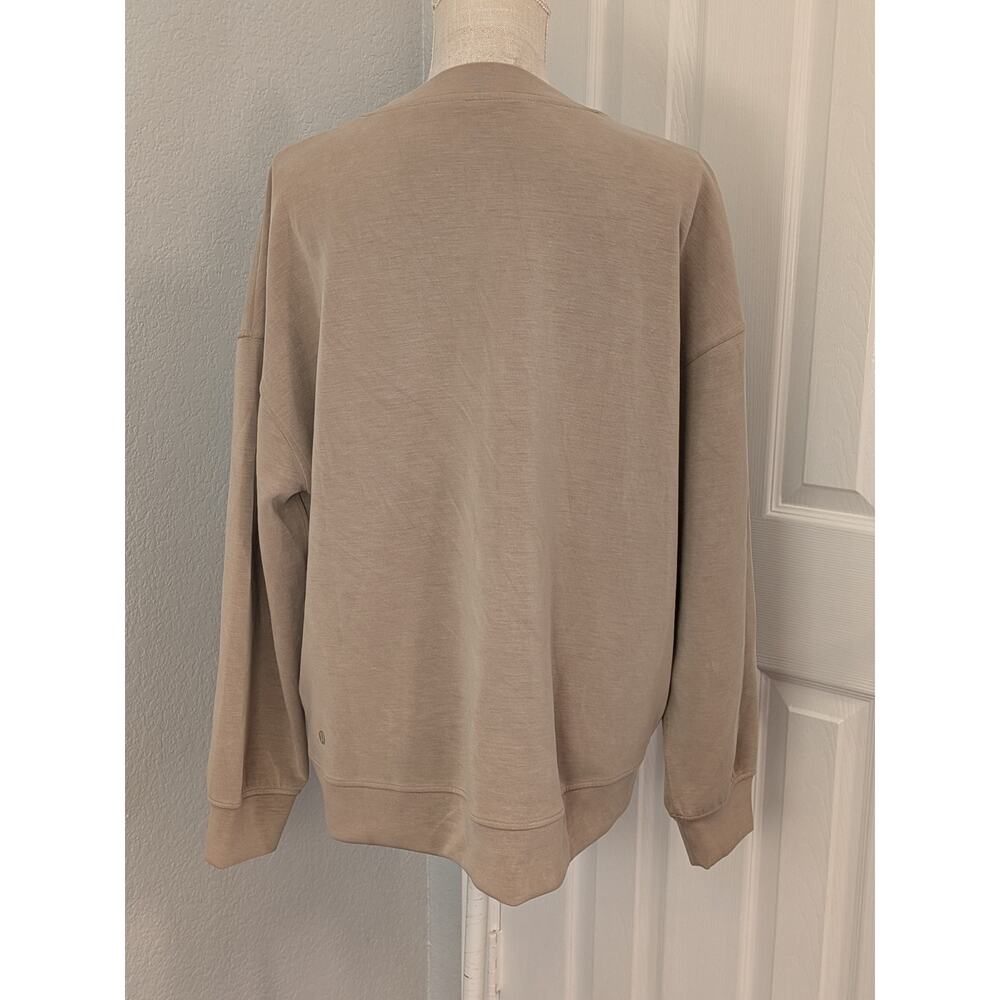 Lululemon Softstreme Perfectly Oversized Cropped Crew Size Large - Picture 2 of 8